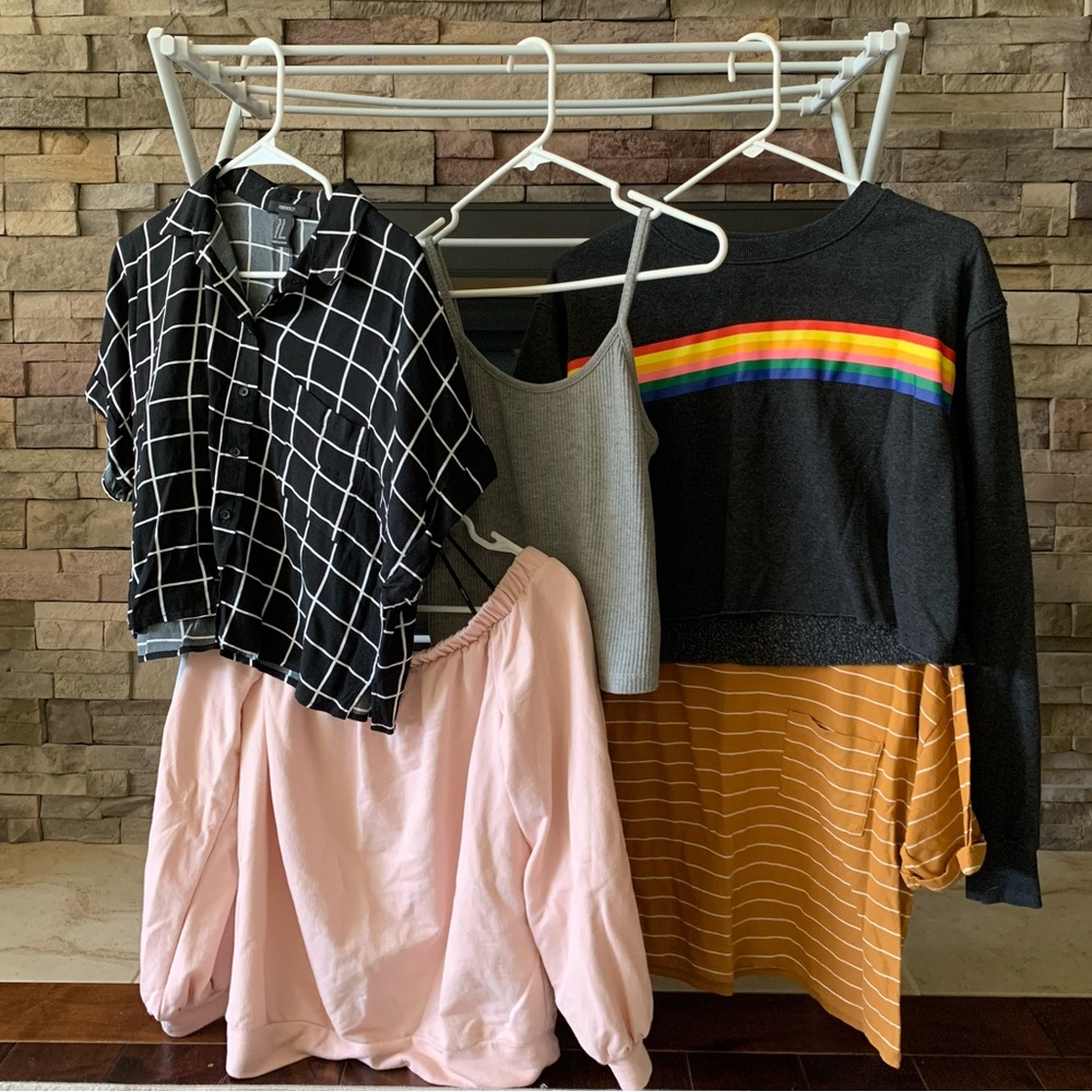 Forever 21 Womens Top Bundle - 5 Items - Size Medium